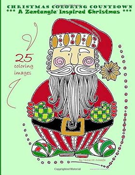 portada Christmas Coloring Countdown: A Zentangle Inspired Christmas (in English)