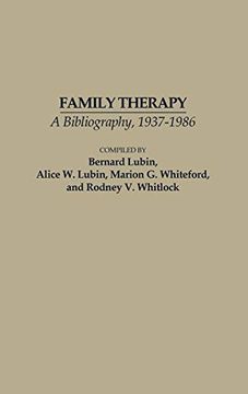 portada Family Therapy: A Bibliography, 1937-1986 (en Inglés)