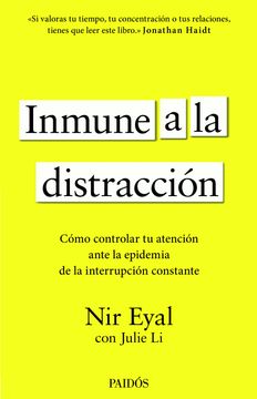 portada Inmune a la distracción (in Spanish)