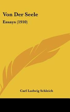 portada von der seele: essays (1910) (en Inglés)