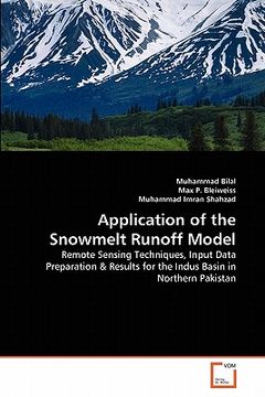 portada application of the snowmelt runoff model (en Inglés)