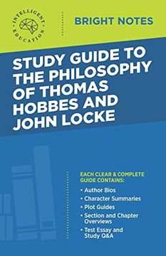 portada Study Guide to the Philosophy of Thomas Hobbes and John Locke (Bright Notes) (in English)