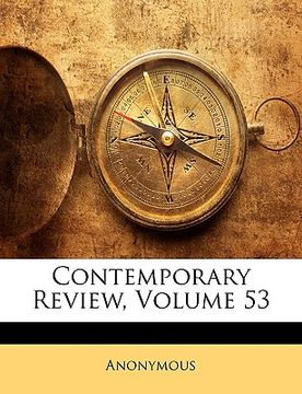 portada contemporary review, volume 53 (en Inglés)