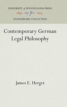 portada Contemporary German Legal Philosophy (in English)