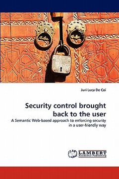 portada security control brought back to the user (en Inglés)