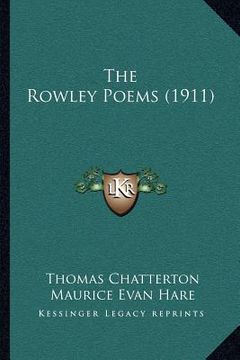 portada the rowley poems (1911) (en Inglés)