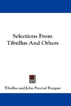 portada selections from tibullus and others (in English)