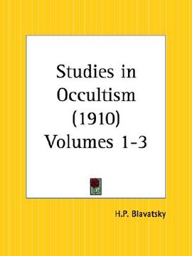 portada studies in occultism (en Inglés)