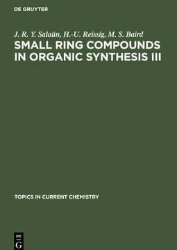 portada Small Ring Compounds in Organic Synthesis iii 