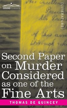 portada Second Paper On Murder Considered as one of the Fine Arts (in English)