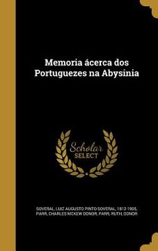 portada Memoria ácerca dos Portuguezes na Abysinia (en Italiano)