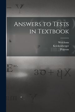 portada Answers to Tests in Textbook (in English)