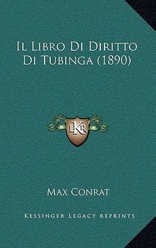 portada Il Libro Di Diritto Di Tubinga (1890) (in Italian)