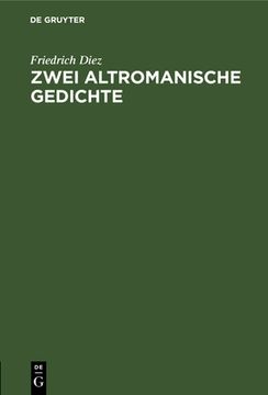 portada Zwei Altromanische Gedichte (en Alemán)