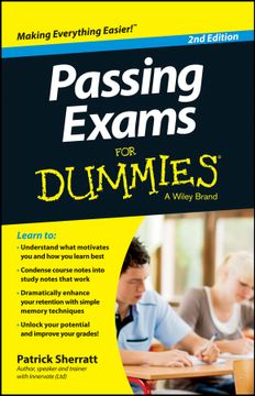 portada Passing Exams For Dummies, 2Nd Edition (en Inglés)