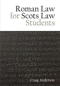 portada Roman law for Scots law Students (en Inglés)