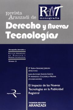 portada El Impacto de las Nuevas Tecnologías en la Publicidad  Registral (Monografía - Revista Nuevas Tecnologías)
