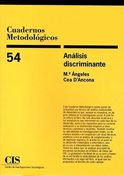 portada Análisis Discriminante (in Spanish)