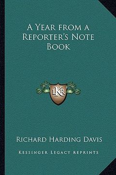 portada a year from a reporter's note book (en Inglés)