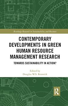 portada Contemporary Developments in Green Human Resource Management Research (Routledge Research in Sustainability and Business) (en Inglés)