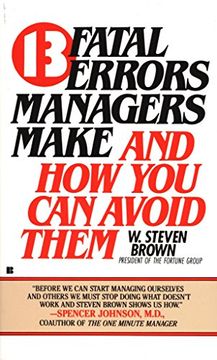 portada 13 Fatal Errors Managers Make and how you can Avoid Them (en Inglés)