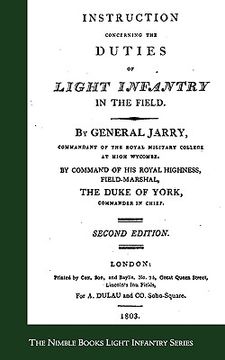 portada instructions concerning the duties of light infantry in the field (en Inglés)