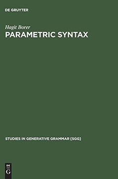 portada Parametric Syntax: Case Studies in Semitic and Romance Languages (Studies in Generative Grammar [Sgg]) (en Inglés)