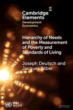 portada Hierarchy of Needs and the Measurement of Poverty and Standards of Living