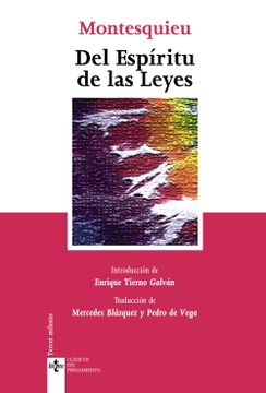 portada Del Espíritu de las Leyes (in Spanish)