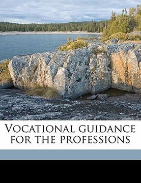 portada vocational guidance for the professions (en Inglés)