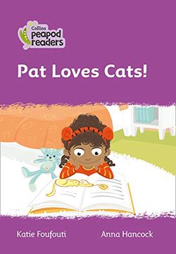 portada Level 1 – pat Loves Cats! (Collins Peapod Readers) (en Inglés)