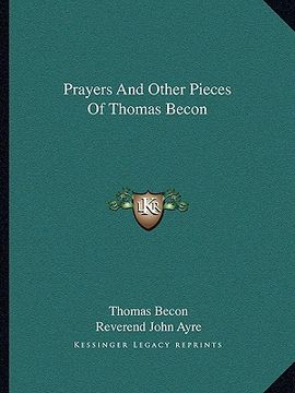 portada prayers and other pieces of thomas becon (en Inglés)