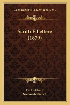 portada Scritti E Lettere (1879) (en Italiano)