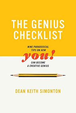 portada The Genius Checklist: Nine Paradoxical Tips on how you can Become a Creative Genius (The mit Press) (en Inglés)