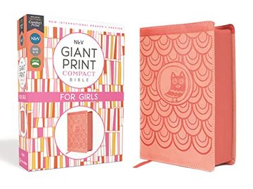 portada Nirv, Giant Print Compact Bible for Girls, Leathersoft, Peach, Comfort Print (en Inglés)
