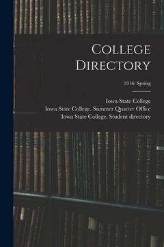portada College Directory; 1916: spring (en Inglés)