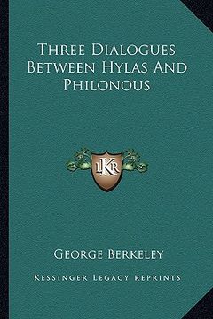 portada three dialogues between hylas and philonous (in English)