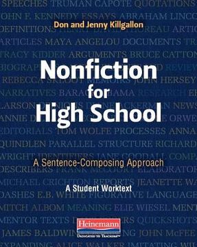 portada Nonfiction for High School: A Sentence-Composing Approach (en Inglés)