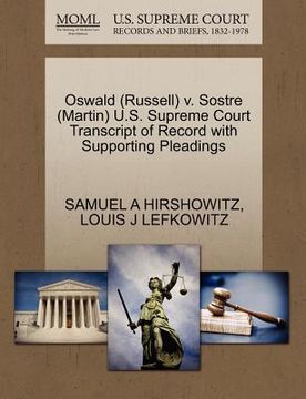 portada oswald (russell) v. sostre (martin) u.s. supreme court transcript of record with supporting pleadings