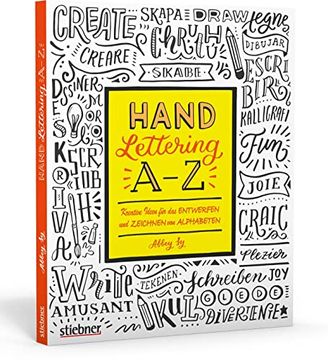 portada Hand Lettering A-Z: Kreative Ideen für das Entwerfen und Zeichnen von Alphabeten (en Alemán)