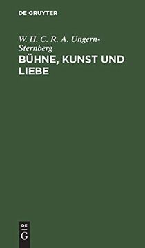 portada Bühne, Kunst und Liebe: Novelle (in German)