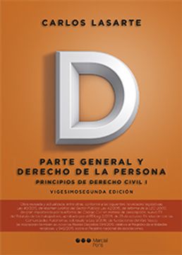 portada Principios De Derecho Civil: Tomo I: Parte General Y Derecho De La Persona (manuales Universitarios)