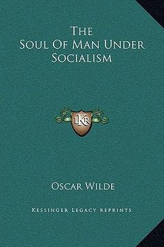portada the soul of man under socialism (in English)