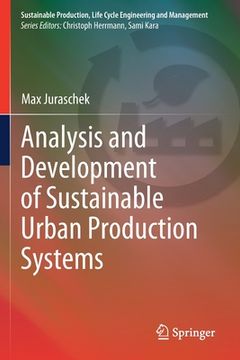 portada Analysis and Development of Sustainable Urban Production Systems (en Inglés)