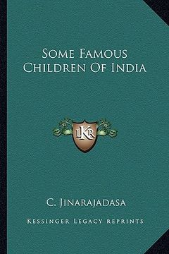 portada some famous children of india (en Inglés)