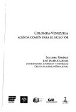 portada Colombia venezuela. Agenda comun para el siglo xxi