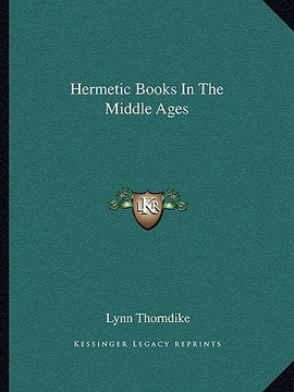 portada hermetic books in the middle ages (en Inglés)