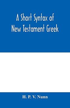 portada A Short Syntax of new Testament Greek (in English)