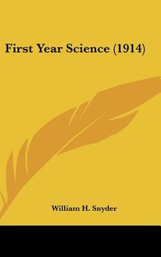 portada first year science (1914) (en Inglés)