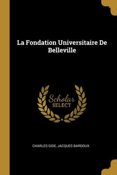 portada La Fondation Universitaire de Belleville 